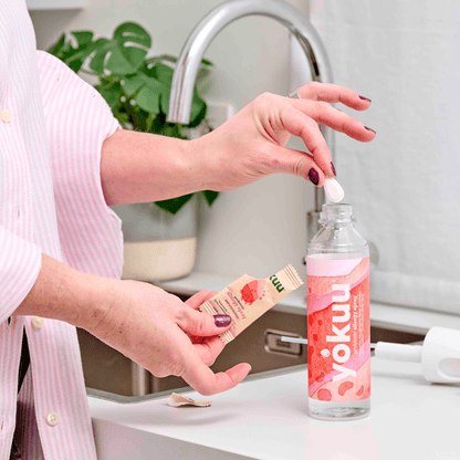 Pet Allergen Spray Starter Kit in use